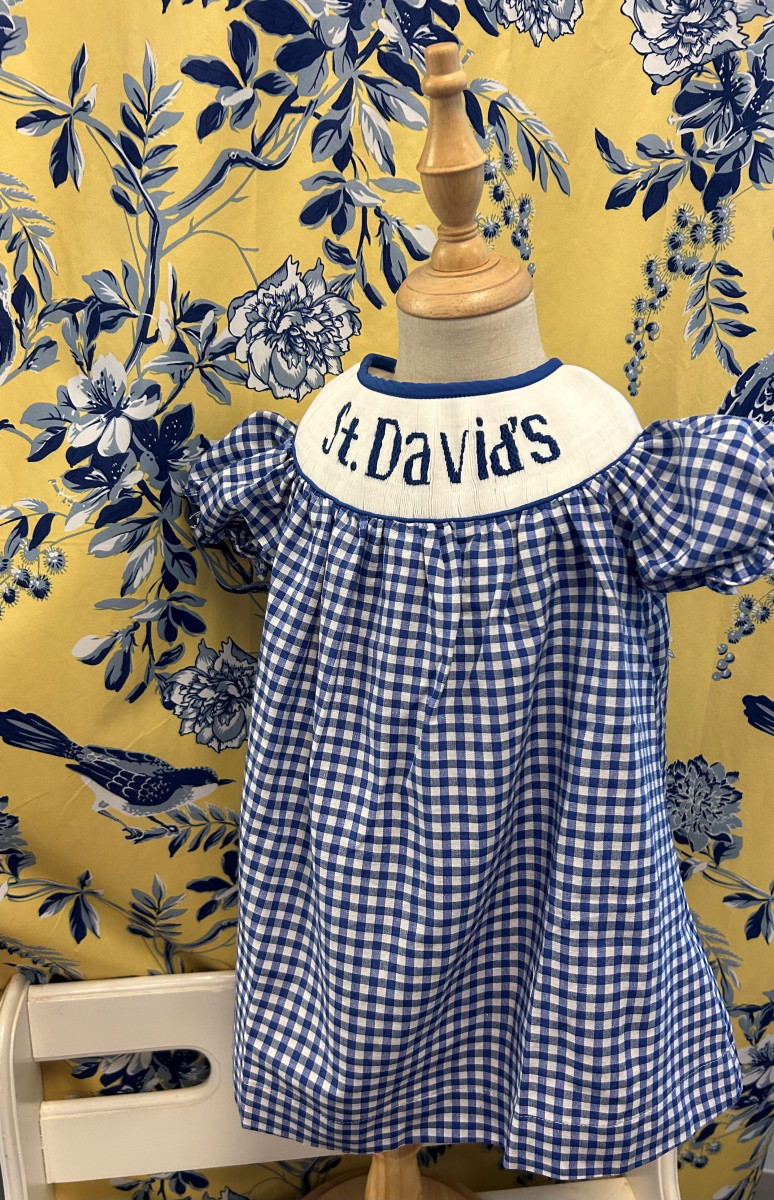 St. David's Smocked Dress