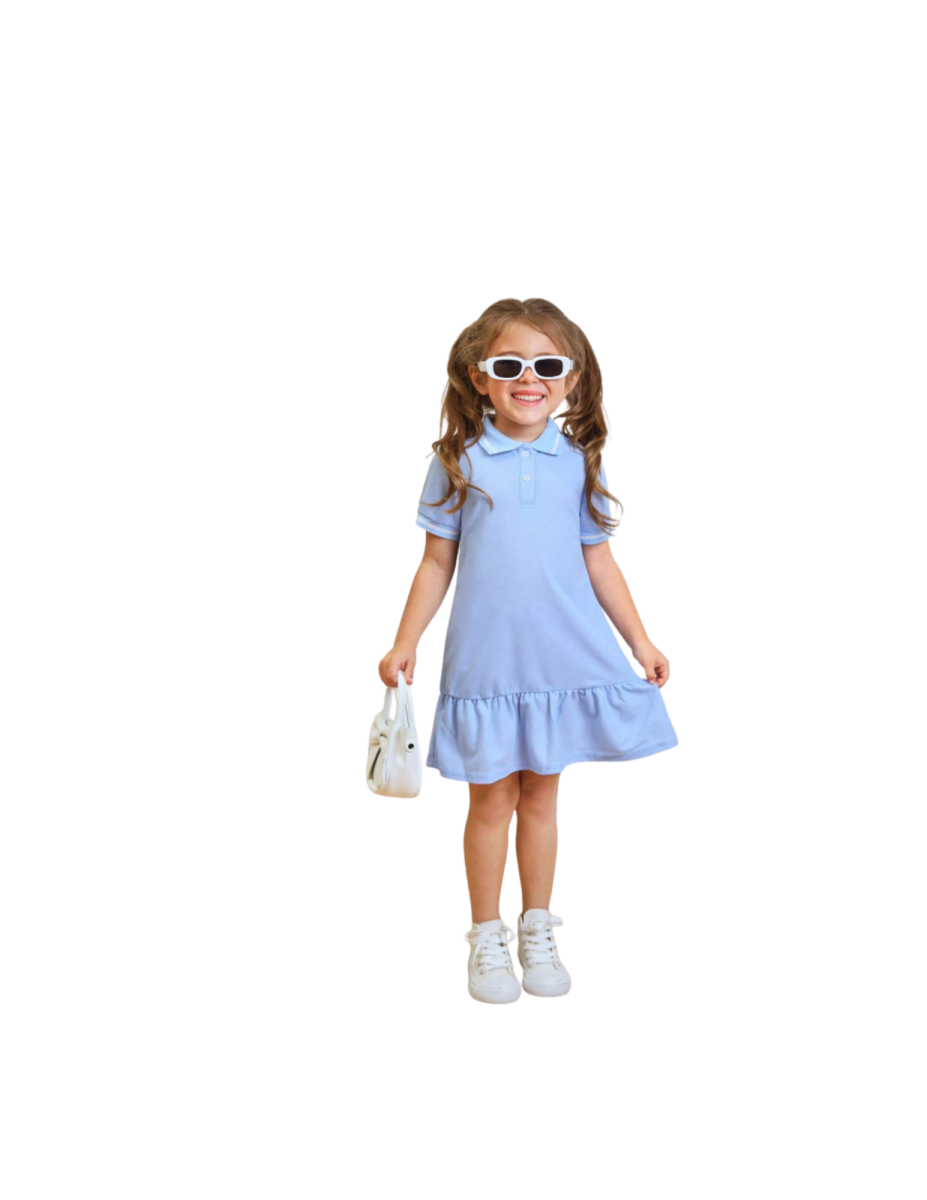 Light Blue Polo Dress