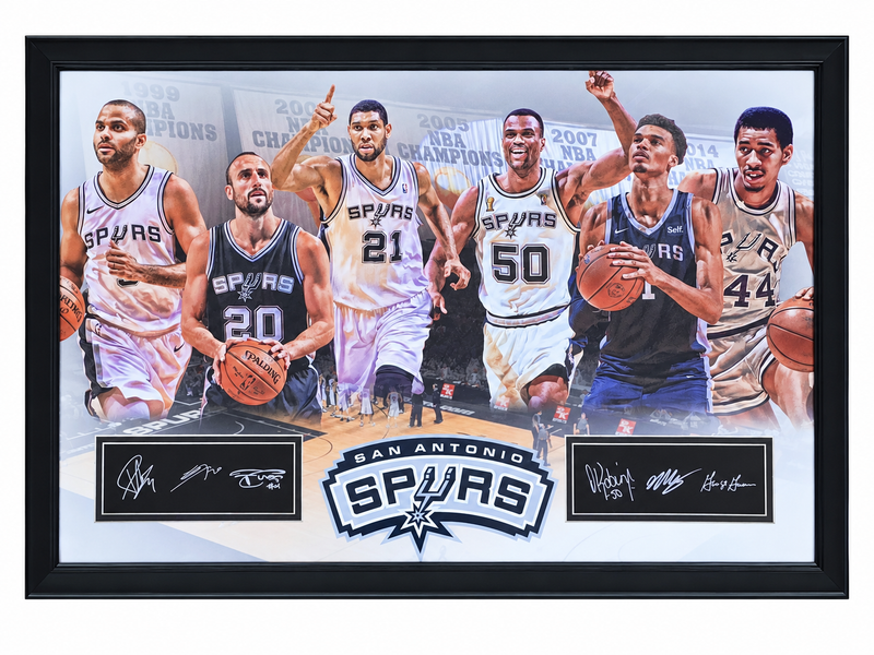 Framed Spurs Legends Print