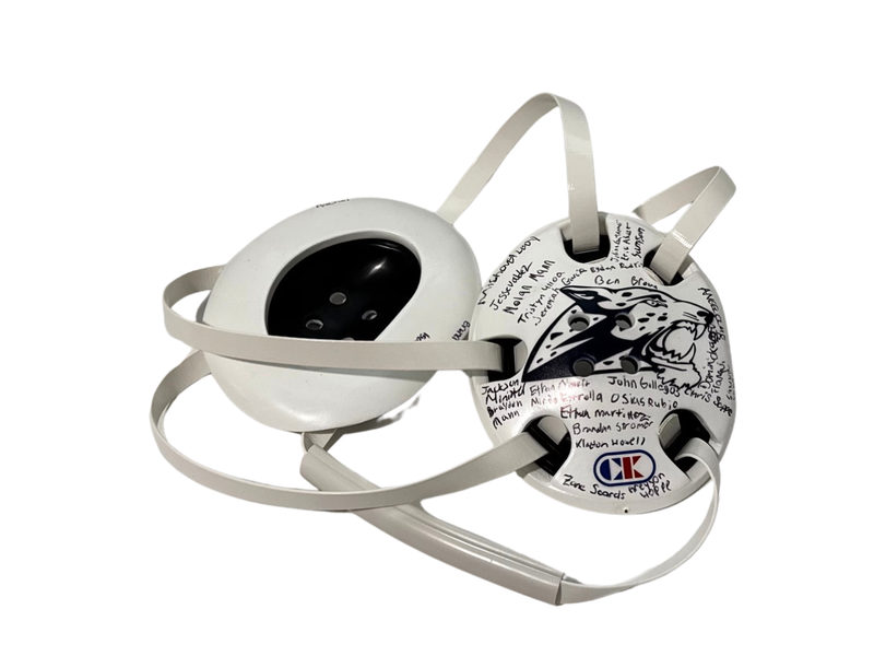 Johnson Jaguars Wrestling 26-27 Signed Headgear