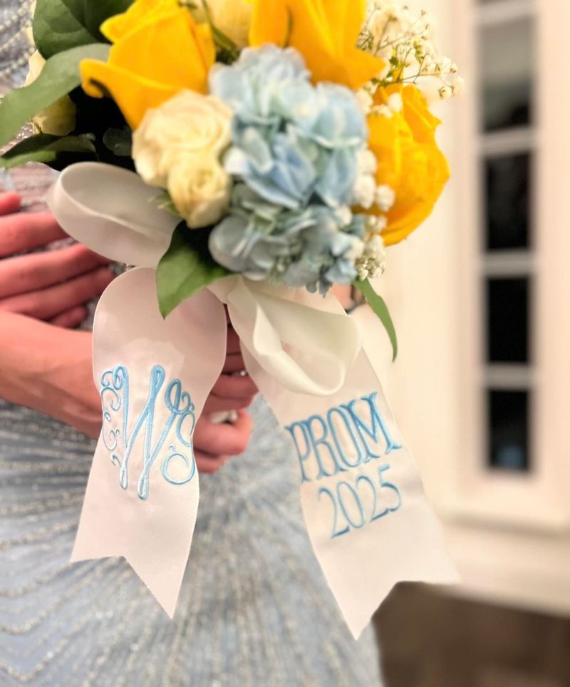 2 Personalized 2027 Prom Bouquet Ribbons- Package 2