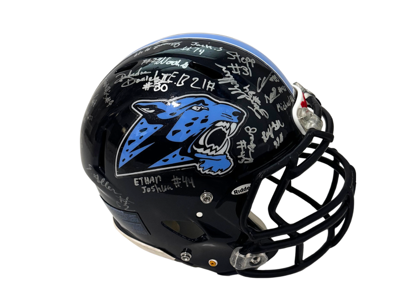 Johnson Jags Football Helmet signed by the 26-27 Defense & Special Teams