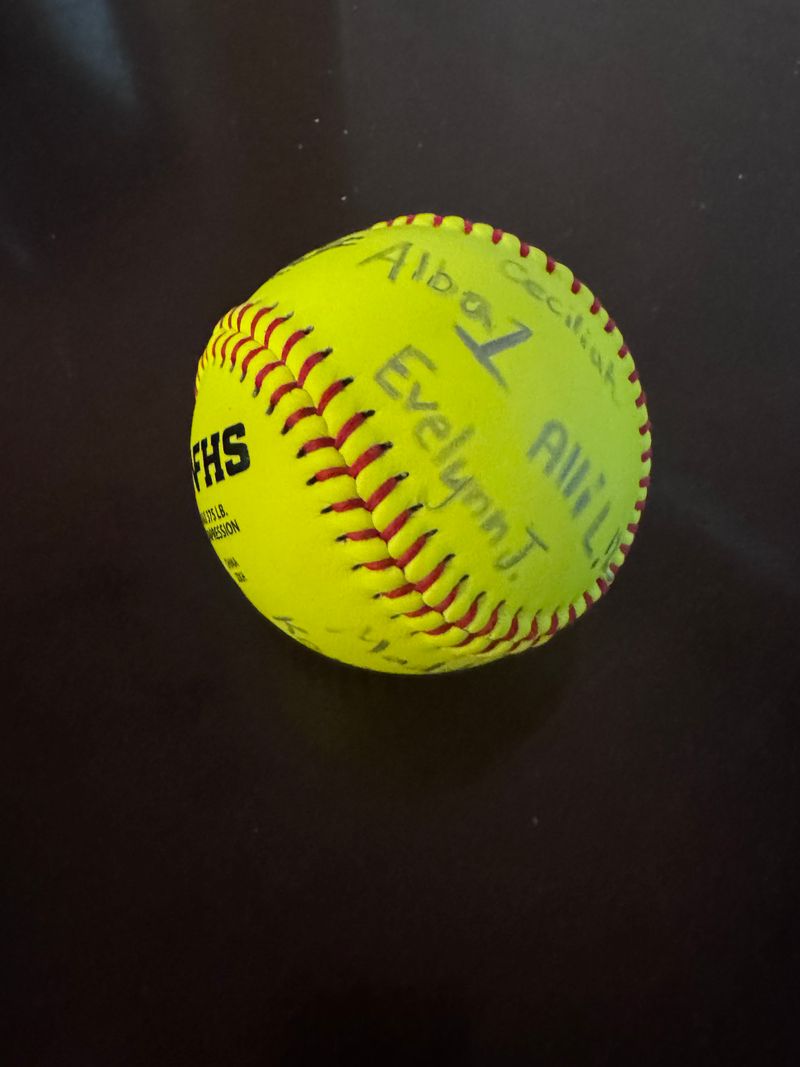 Johnson One-of-a-Kind Signed 26-27 Varsity Softball