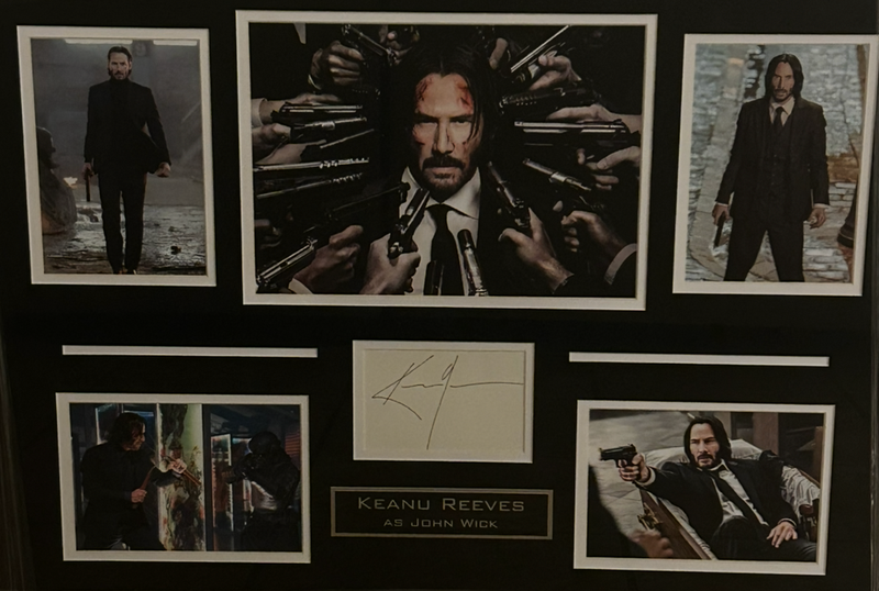 John Wick Framed Autographed Wall Art
