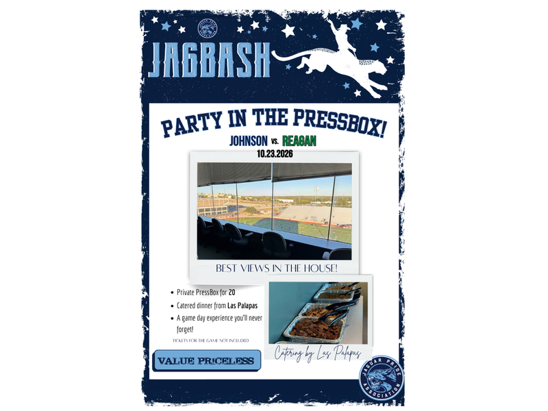 Private Pressbox & Catered Dinner at Johnson vs. Reagan Game!
