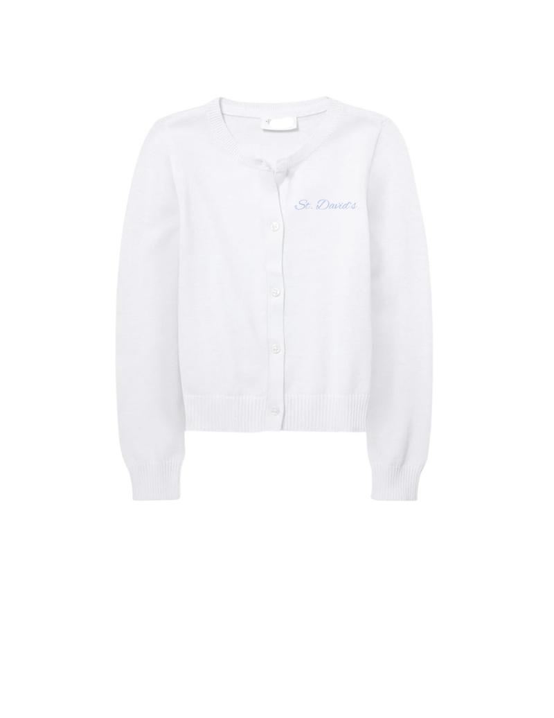 White St. David's Cardigan Sweater